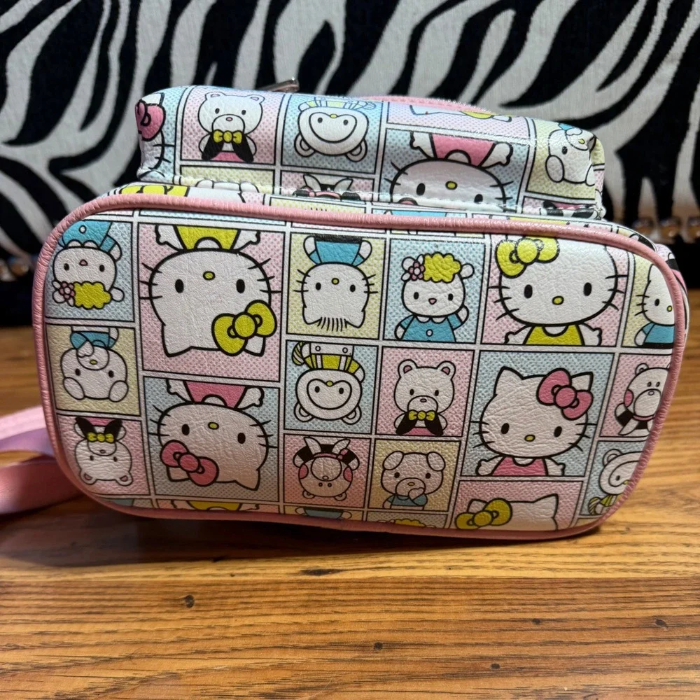Loungefly Hello Kitty Comic Grid Mini Backpack Pink Pastel Sanrio Bag
